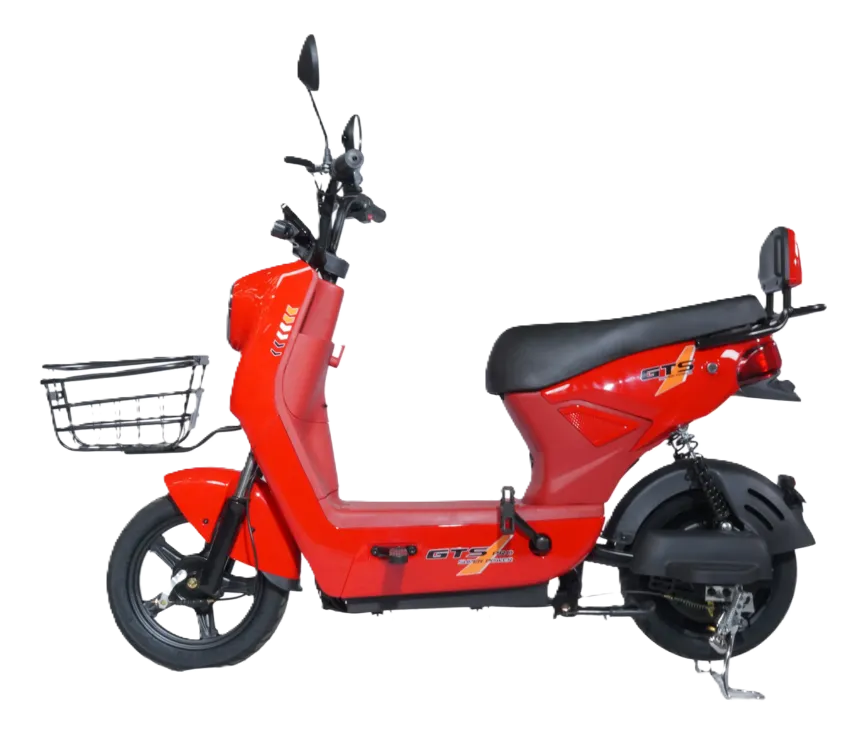 Scooter Elétrica GTS Super Power 500W preta estilo esporte para o dia a dia