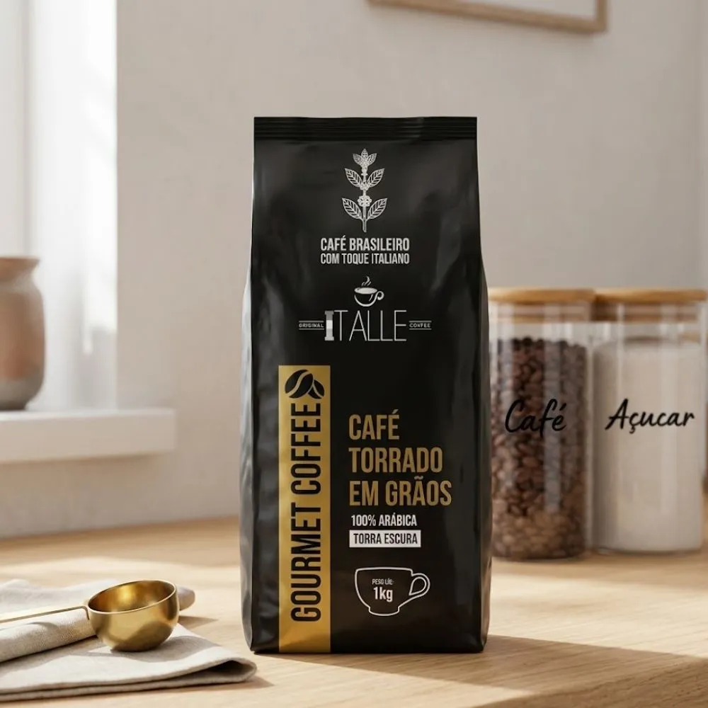 Pacote de Café Arábica especial de torra média para baristas e amantes de café