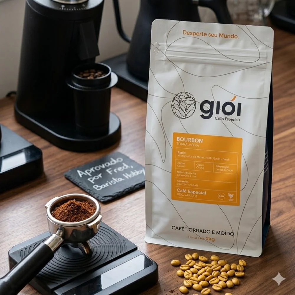 Pacote de 1kg de Café Especial 100% Arábica tipo Bourbon