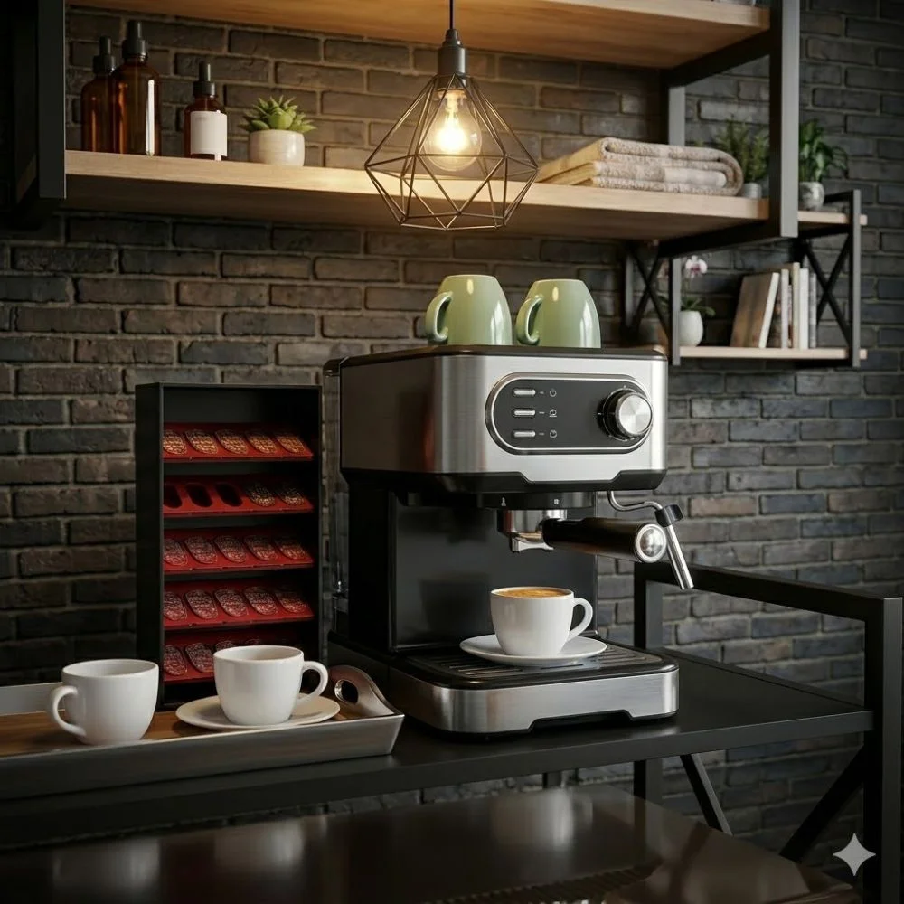 Cafeteira elétrica Black Decker modelo CE1100G elegante para ambiente moderno