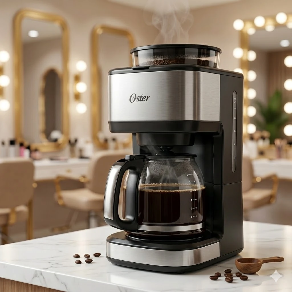 Cafeteira elétrica Oster 30 xícaras prática e elegante