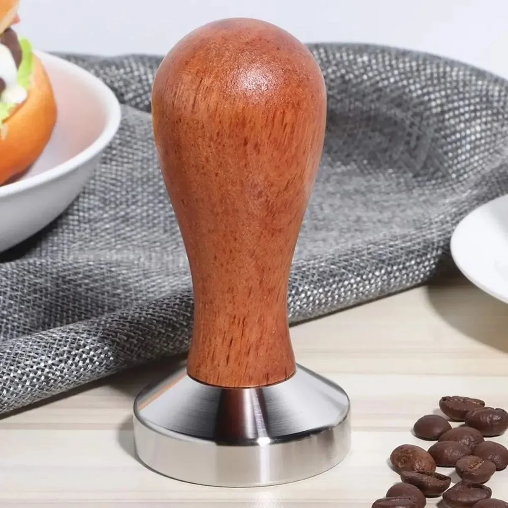 Tamper compactador de café em aço inox profissional 58mm para baristas